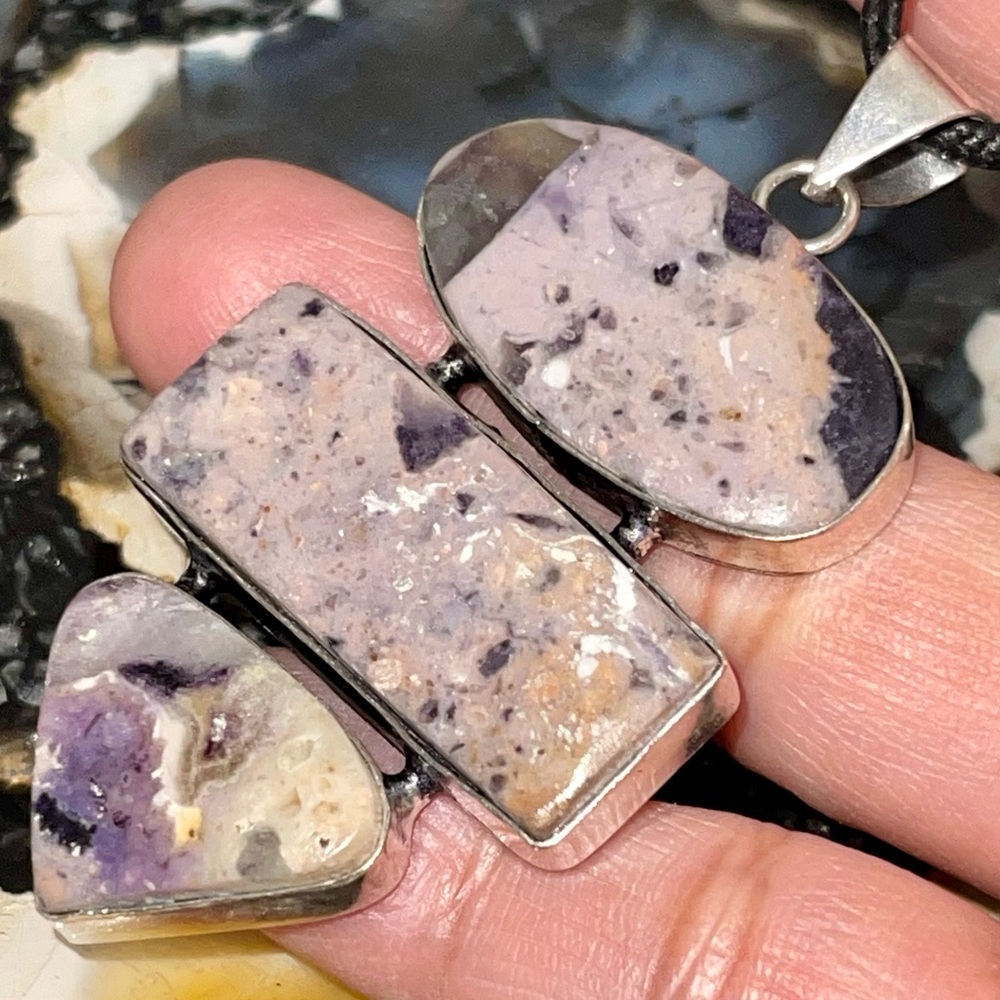 Opalized Fluorite Pendant 2 1/2”